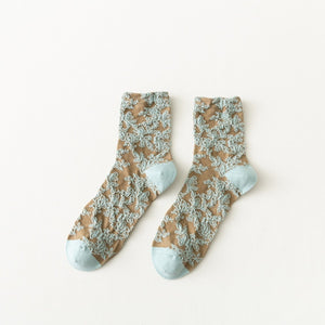 Woman's Retro Embroidery Socks - www.novixan.com