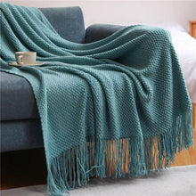 Cargue la imagen en el visor de la galería, Knitted Anti-pilling Soft Bed Blanket Sofa Cover - www.novixan.com
