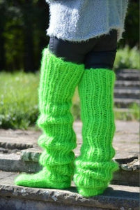 Leg Warmers Knit Socks Warm Boot Cuffs - www.novixan.com