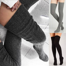 Cargue la imagen en el visor de la galería, Warm Knit Over Knee Thigh High Stockings - www.novixan.com
