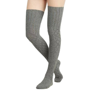 Warm Knit Over Knee Thigh High Stockings - www.novixan.com