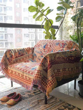 Cargue la imagen en el visor de la galería, Double Sided Knitted Bohemian Blanket - www.novixan.com
