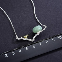 Laden Sie das Bild in den Galerie-Viewer, Natural Stones Handmade Bird Necklace with Pendant - www.novixan.com
