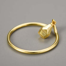 Cargue la imagen en el visor de la galería, Handmade 18K Gold Minimalist Style Light Bulb Rings - www.novixan.com

