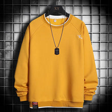 Laden Sie das Bild in den Galerie-Viewer, Fleece Solid Hip Hop Baggy Pullover Sweatshirt Plus Size - www.novixan.com
