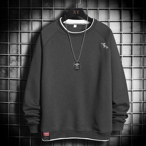 Fleece Solid Hip Hop Baggy Pullover Sweatshirt Plus Size - www.novixan.com