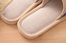 Laden Sie das Bild in den Galerie-Viewer, Comfortable Flat Shoes Linen Linen Slippers - www.novixan.com

