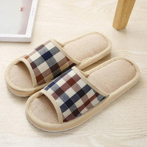 Comfortable Flat Shoes Linen Linen Slippers - www.novixan.com