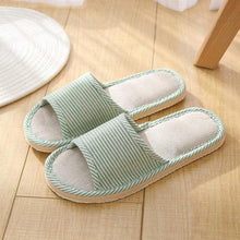 Cargue la imagen en el visor de la galería, Comfortable Flat Shoes Linen Linen Slippers - www.novixan.com
