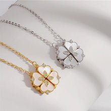 Laden Sie das Bild in den Galerie-Viewer, Heart Shape Four-leaf Clover Pendant Necklace - www.novixan.com
