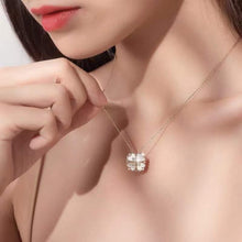Cargue la imagen en el visor de la galería, Heart Shape Four-leaf Clover Pendant Necklace - www.novixan.com
