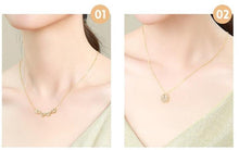 Laden Sie das Bild in den Galerie-Viewer, Crystal Clover Leaf Pendant Necklace ☘ - www.novixan.com
